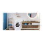 Candy , Washing Machine , RO41274DWMCE/1-S , Energy efficiency class A , Front loading , Washing capacity 7 kg , 1200 RPM , Depth 45 cm , Width 60 cm , Display , Wi-Fi , White