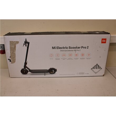 SALE OUT. Xiaomi Mi Electric Scooter Pro 2 (Black) , Xiaomi Mi Electric Scooter Pro 2 , 600 W , 25 km/h , 3 month(s) , Black , USED, SCRATCHED, DIRTY, SMALL CRACK BEHIND LEG, MISSING: CHARGER, MANUAL AND LEFT BACK REFLECTOR