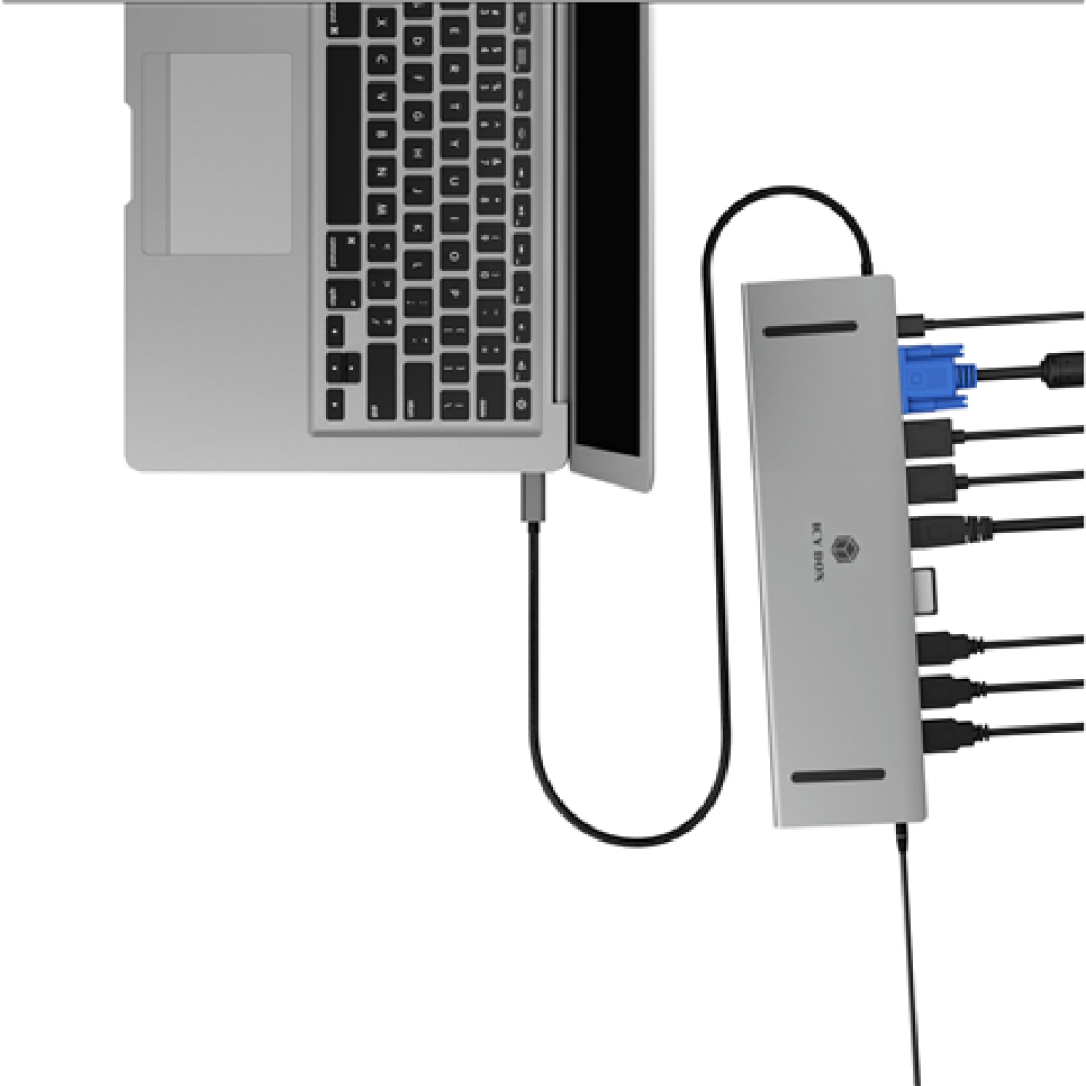 Raidsonic Docking Station , IB-DK2106a-CPD , Ethernet LAN (RJ-45) ports 1 , VGA (D-Sub) ports quantity 1 , HDMI ports quantity 2