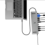 Raidsonic Docking Station , IB-DK2106a-CPD , Ethernet LAN (RJ-45) ports 1 , VGA (D-Sub) ports quantity 1 , HDMI ports quantity 2