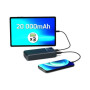 PORT CONNECT External USB-C battery , 20000 mAh , Blue