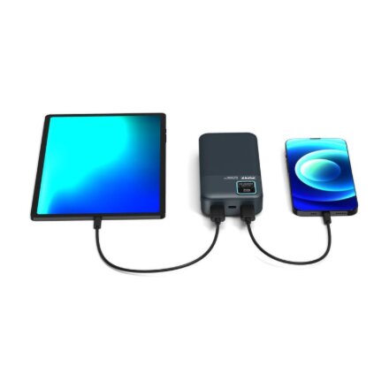 PORT CONNECT External USB-C battery , 20000 mAh , Blue