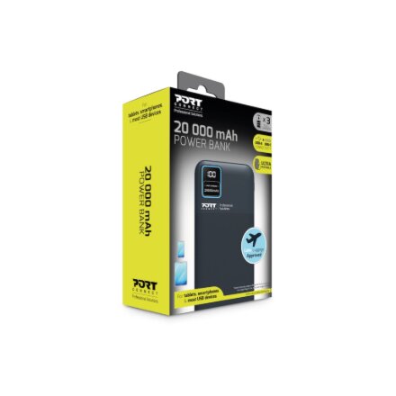 PORT CONNECT External USB-C battery , 20000 mAh , Blue
