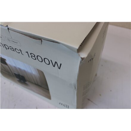 SALE OUT. Mill , Heater , CUS1800MECBA , PTC Fan , 1800 W , Suitable for rooms up to 30 m² , Black , DAMAGED PACKAGING