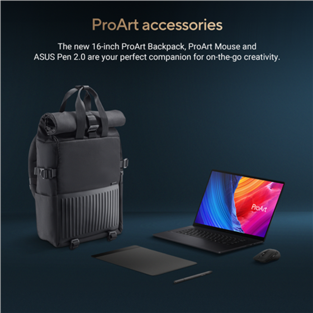 Asus , ProArt P16 H7606WP-RJ079X , Nano Black , 16 , OLED , Touchscreen , 3K , 2880 x 1800 pixels , 120 Hz , Glossy , AMD Ryzen AI 9 , HX370 , 64 GB , LPDDR5X , Solid-state drive capacity 2000 GB , NVIDIA GeForce RTX 5070 , GDDR7 , 8 GB , Windows 11 Pro ,