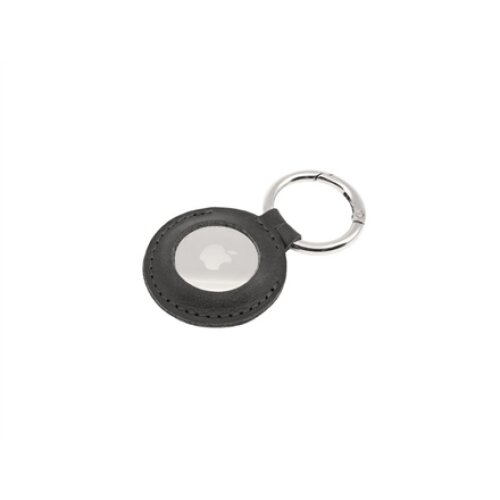 Fixed , Case for AirTag , Genuine cowhide , Black