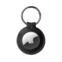 Fixed , Case for AirTag , Genuine cowhide , Black