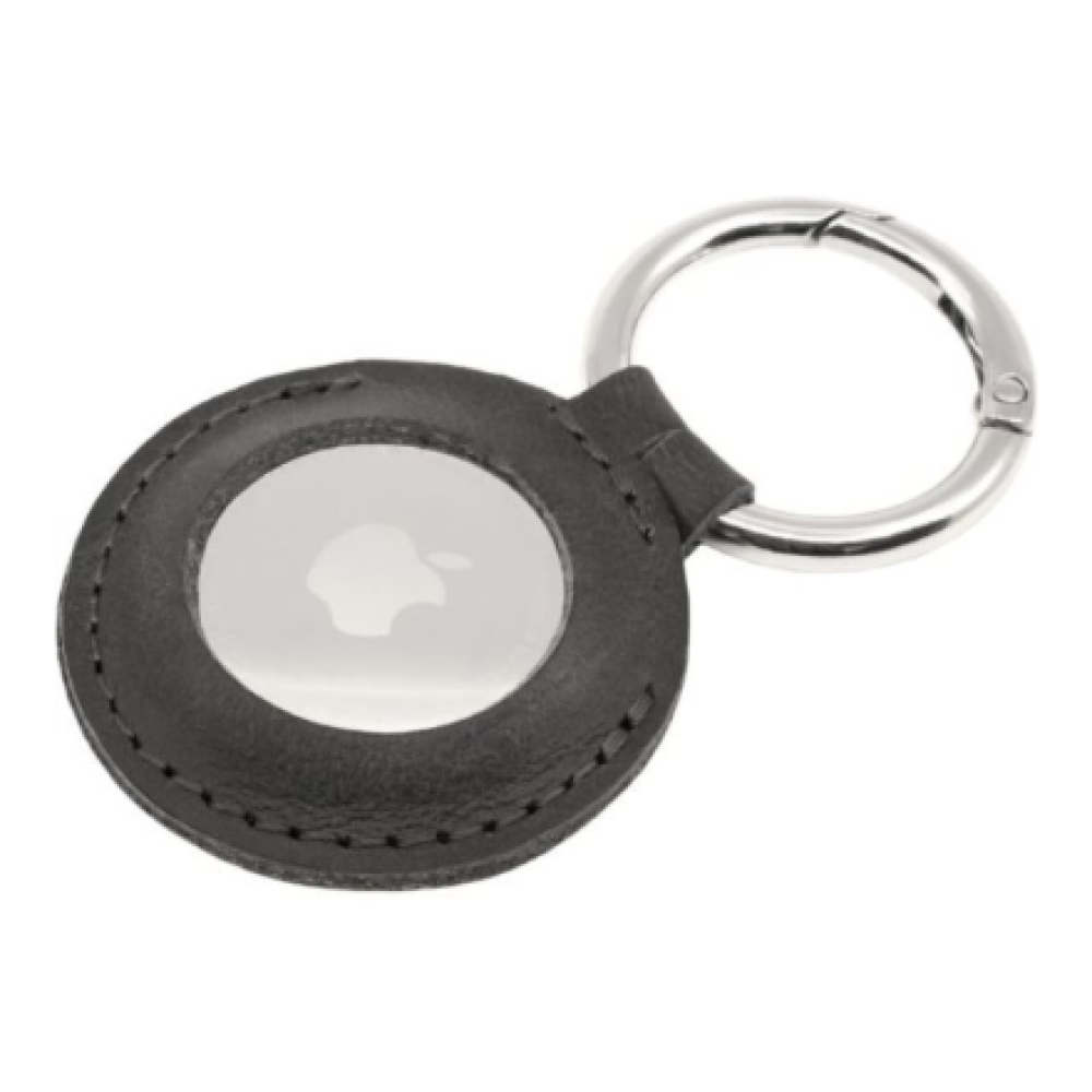 Fixed , Case for AirTag , Genuine cowhide , Black