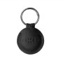 Fixed , Case for AirTag , Genuine cowhide , Black