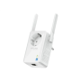 TP-LINK , Extender with AC Passthrough , TL-WA860RE , 10/100 Mbit/s , Ethernet LAN (RJ-45) ports 1 , 802.11n , 2.4GHz , Wi-Fi data rate (max) 300 Mbit/s , Extra socket