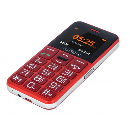 myPhone , Halo Easy , Red , 1.77 , TFT , 24 MB , 32 MB , Single SIM , Bluetooth , Main camera resolution 0.3 MP , 1000 mAh