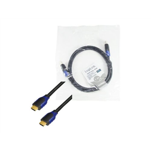 Logilink CH0061 HDMI Cable 2.0 bulk M/M 1.0m black , Logilink , HDMI (type A) male , HDMI (type A) male , HDMI to HDMI , 1 m