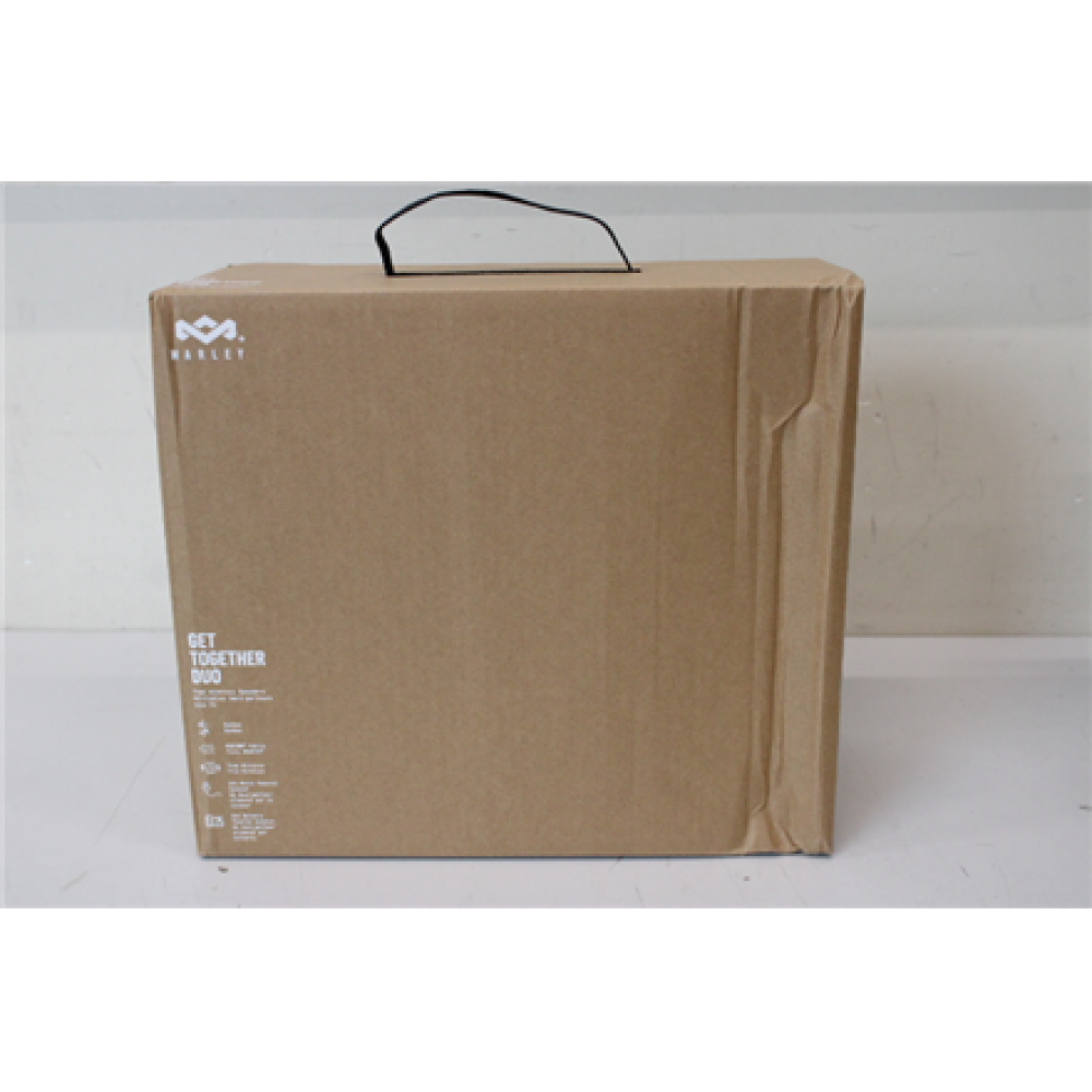 SALE OUT. Marley Get Together Duo Speaker, Bluetooth, Black , Marley , Get Together Duo Speaker , EM-JA019-SB , DAMAGED PACKAGING , 15 W , Bluetooth , Black , Portable , Wireless connection