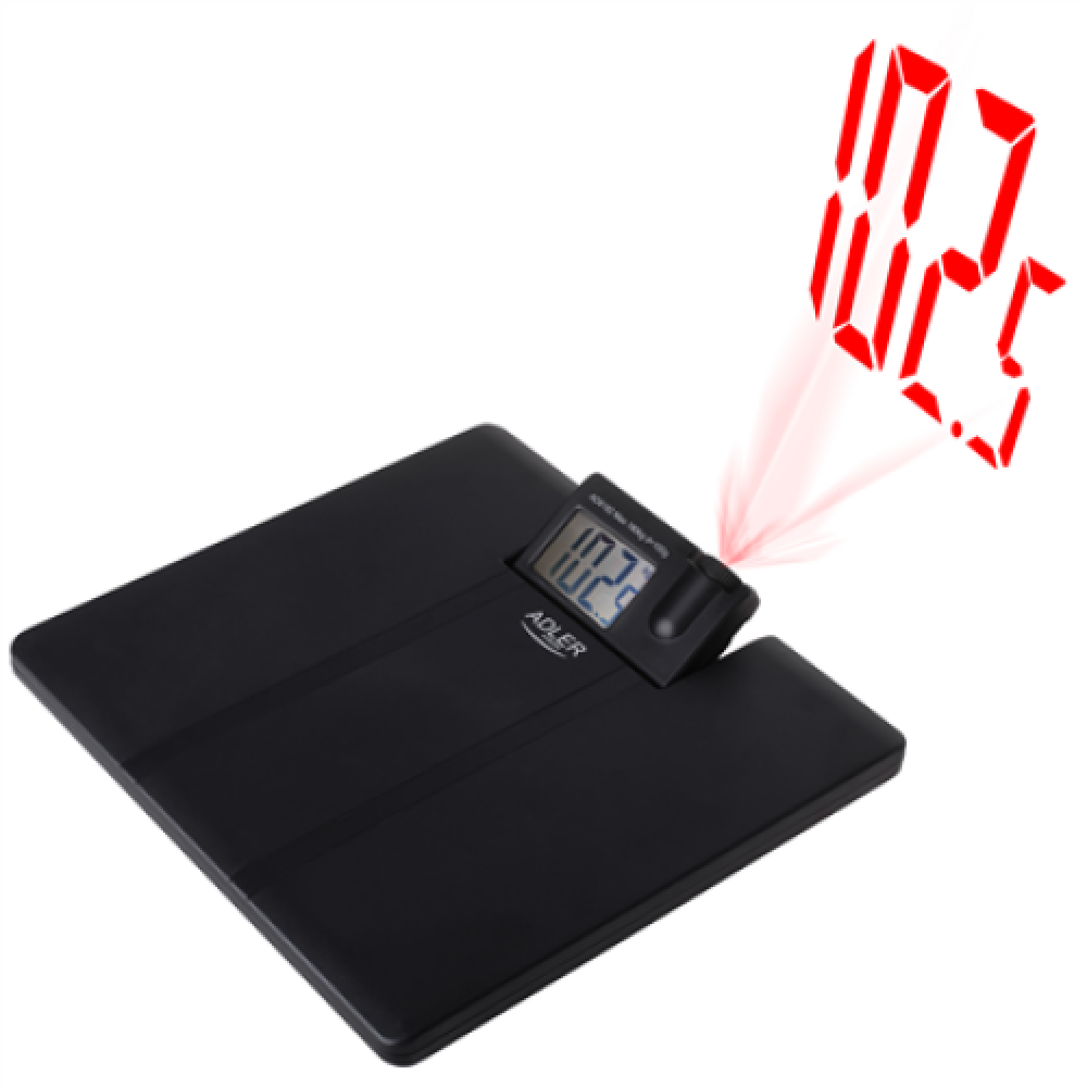 Adler , Bathroom Scale with Projector , AD 8182 , Maximum weight (capacity) 180 kg , Accuracy 100 g , Black