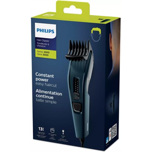 Philips , Hair clipper , HC3505/15 , Corded , Number of length steps 13 , Step precise 2 mm , Black/Blue