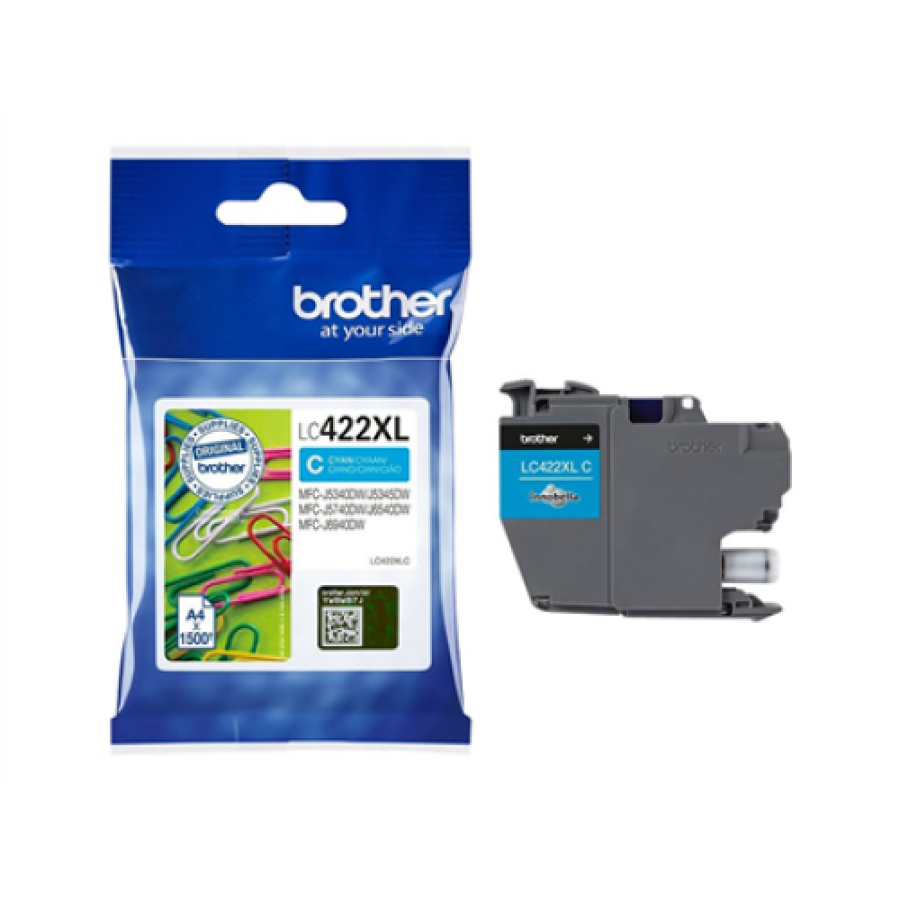 Brother LC422XLC , Ink Cartridge , Cyan