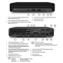 HP Renewed Grade A , EliteDesk 800 G6 , Intel Core i5 , i5-10500 , 16 GB , SSD , 256 GB , Intel UHD Graphics , Windows 11 Pro