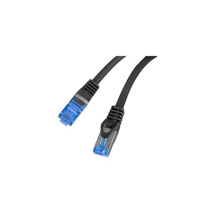 Lanberg , Patch Cord cat. 6 FTP , PCF6A-10CC-0025-BK , S/FTP , S/FTP shielding type – Aluminium braid on wire and each pair foiled additionally. The coating is made of low-smoke and Halogen-free materials (LSZH). Category compliance confirmed by Fluke tes