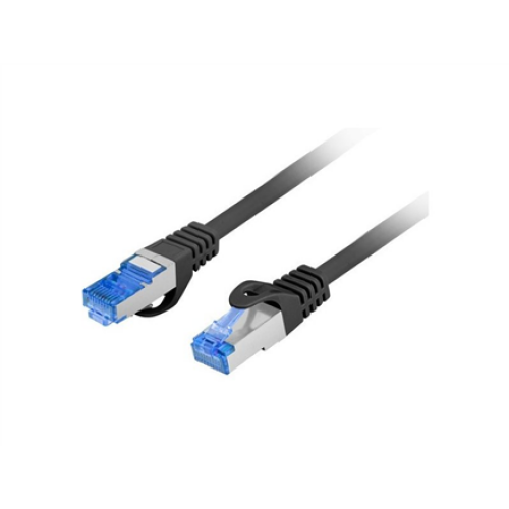 Patch Cord cat. 6 FTP , PCF6A-10CC-0025-BK , S/FTP , S/FTP shielding type – Aluminium braid on wire and each pair foiled additionally. The coating is made of low-smoke and Halogen-free materials (LSZH). Category compliance confirmed by Fluke tester. Stran