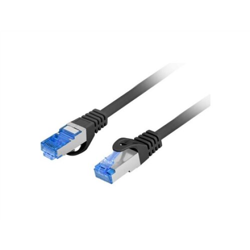 Lanberg , Patch Cord cat. 6 FTP , PCF6A-10CC-0025-BK , S/FTP , S/FTP shielding type – Aluminium braid on wire and each pair foiled additionally. The coating is made of low-smoke and Halogen-free materials (LSZH). Category compliance confirmed by Fluke tes
