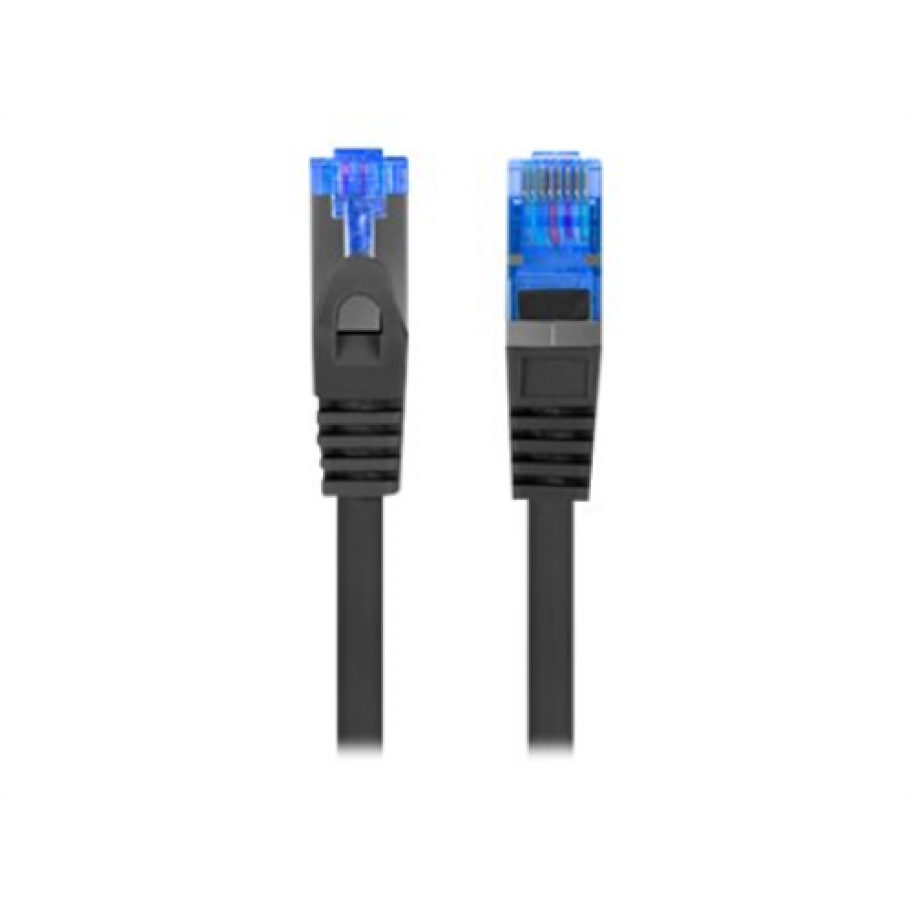 Patch Cord cat. 6 FTP , PCF6A-10CC-0025-BK , S/FTP , S/FTP shielding type – Aluminium braid on wire and each pair foiled additionally. The coating is made of low-smoke and Halogen-free materials (LSZH). Category compliance confirmed by Fluke tester. Stran