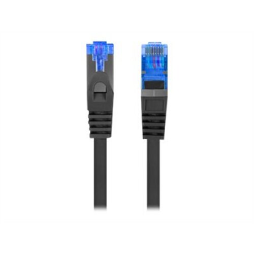 Lanberg , Patch Cord cat. 6 FTP , PCF6A-10CC-0025-BK , S/FTP , S/FTP shielding type – Aluminium braid on wire and each pair foiled additionally. The coating is made of low-smoke and Halogen-free materials (LSZH). Category compliance confirmed by Fluke tes
