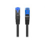 Lanberg , Patch Cord cat. 6 FTP , PCF6A-10CC-0025-BK , S/FTP , S/FTP shielding type – Aluminium braid on wire and each pair foiled additionally. The coating is made of low-smoke and Halogen-free materials (LSZH). Category compliance confirmed by Fluke tes