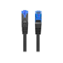 Patch Cord cat. 6 FTP , PCF6A-10CC-0025-BK , S/FTP , S/FTP shielding type – Aluminium braid on wire and each pair foiled additionally. The coating is made of low-smoke and Halogen-free materials (LSZH). Category compliance confirmed by Fluke tester. Stran