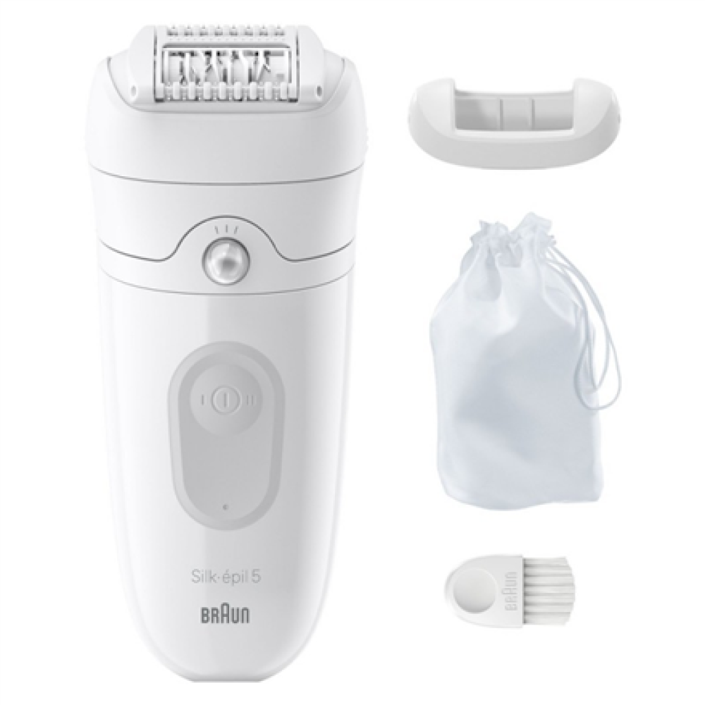 Braun , Epilator , SE5-011 Silk-épil 5 , Operating time (max) 40 min , Number of power levels 1 , Wet & Dry , White