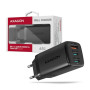 AXAGON GaN wallcharger 3x port (USB-A + 2x USB-C), 65W , ACU-DPQ65