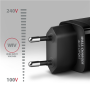 AXAGON GaN wallcharger 3x port (USB-A + 2x USB-C), 65W , ACU-DPQ65