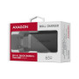 AXAGON GaN wallcharger 3x port (USB-A + 2x USB-C), 65W , ACU-DPQ65