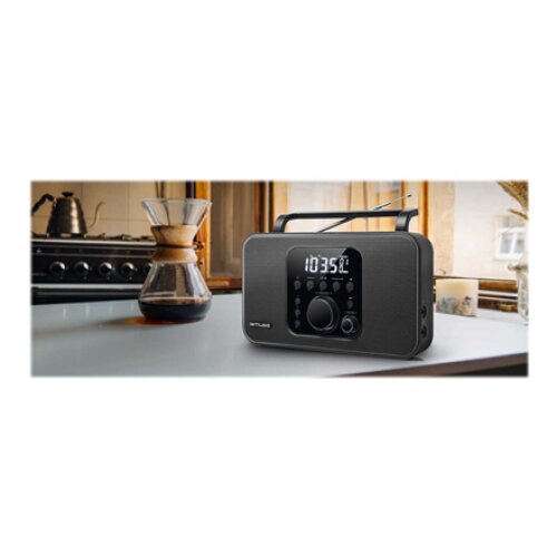 Muse , Radio , M-091R , Alarm function , AUX in , Black
