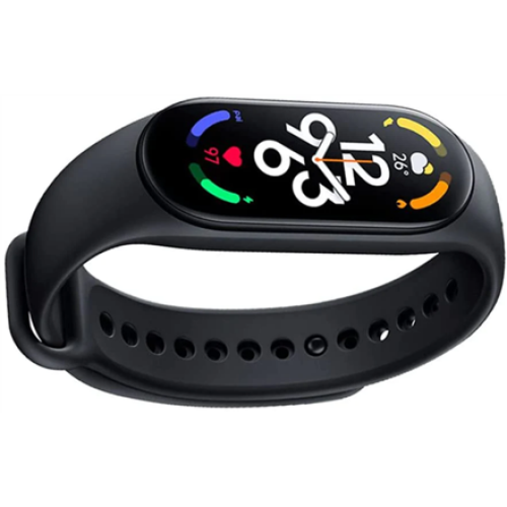 Xiaomi Smart Band 7 GL Water resistant up to 50m; Display type: AMOLED; Screen size: 1.62; Battery: LiPo, 180mAh; Charging time: <2 hours. Black Wrist strap material: TPU