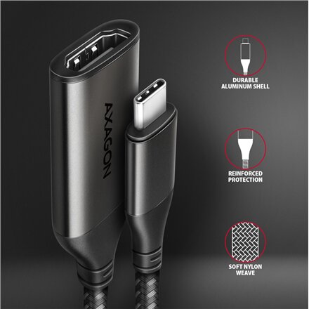 AXAGON , Active converter , USB-C to HDMI , 0.25 m