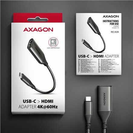 AXAGON , Active converter , USB-C to HDMI , 0.25 m