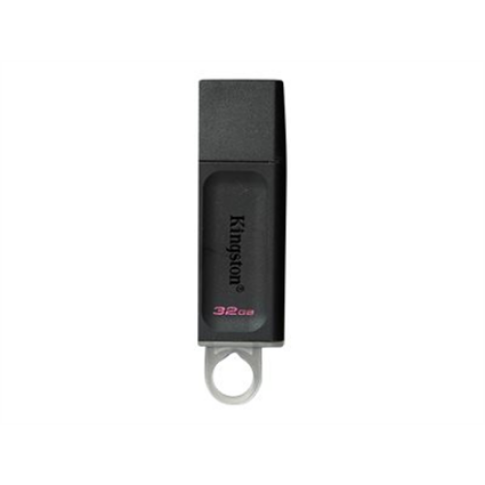 Kingston DataTraveler Exodia USB Flash Drive 32 GB, USB 3.2 Gen 1, Black/Grey, Protective Cap, Large loop