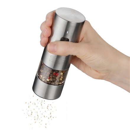 Caso Salt and Pepper Grinder , SpiceDuo , Electric , Housing material Stainless steel , Lithium