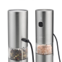 01836 Caso Salt and Pepper Grinder , SpiceDuo , Electric , Housing material Stainless steel , Lithium