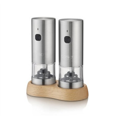 Caso Salt and Pepper Grinder , SpiceDuo , Electric , Housing material Stainless steel , Lithium