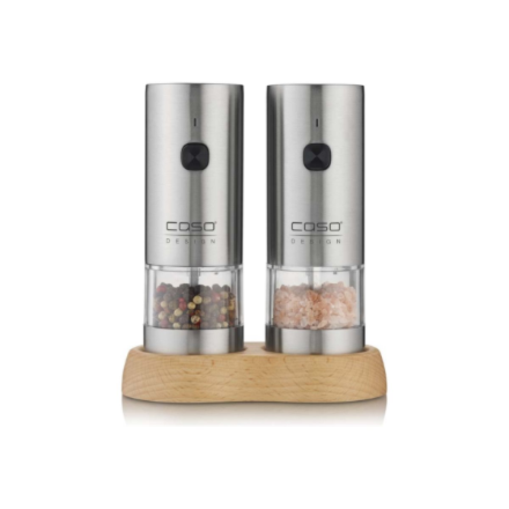 Caso Salt and Pepper Grinder , SpiceDuo , Electric , Housing material Stainless steel , Lithium