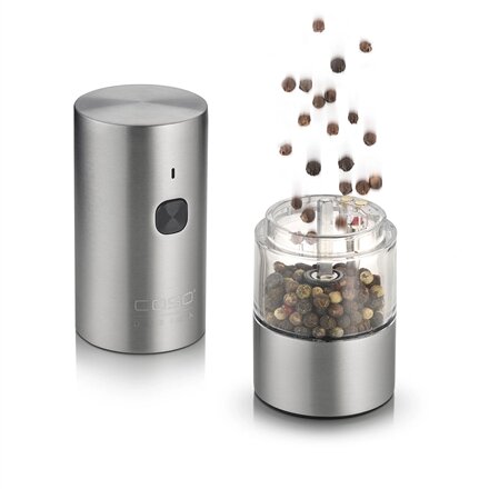 Caso Salt and Pepper Grinder , SpiceDuo , Electric , Housing material Stainless steel , Lithium