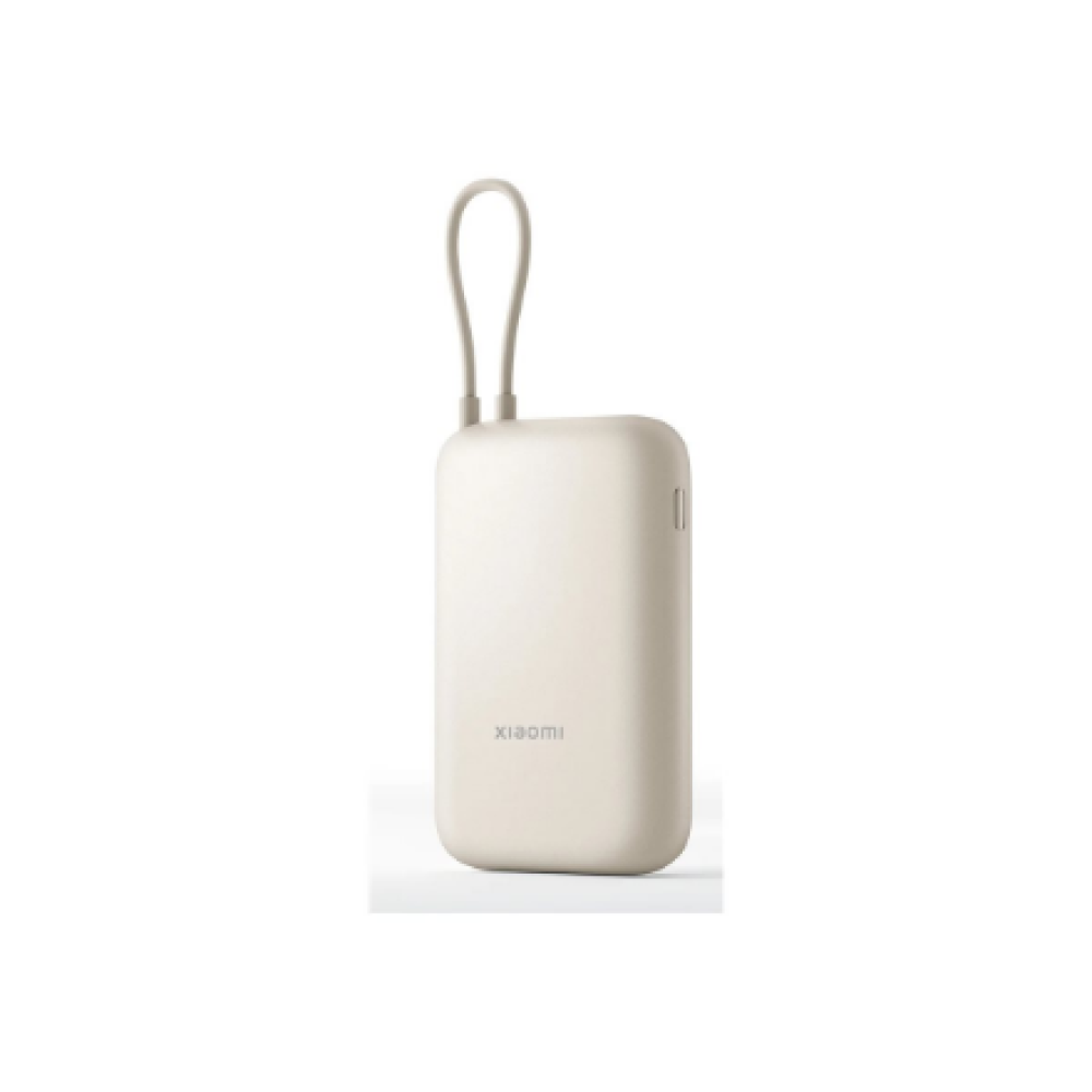 Xiaomi Power Bank (Integrated Cable) , 10000 mAh , USB-A/USB-C/USB-C cable , Tan