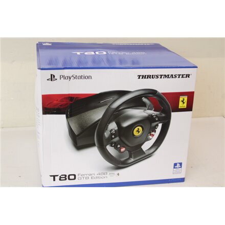 SALE OUT. Thrustmaster Steering Wheel T80 Ferrari 488 GTB Edition , Thrustmaster , Steering Wheel , T80 Ferrari 488 GTB Edition , DAMAGED PACKAGING , Game racing wheel