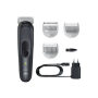 Braun , BG3340 , Body Groomer , Cordless and corded , Number of length steps , Number of shaver heads/blades , Black/Grey