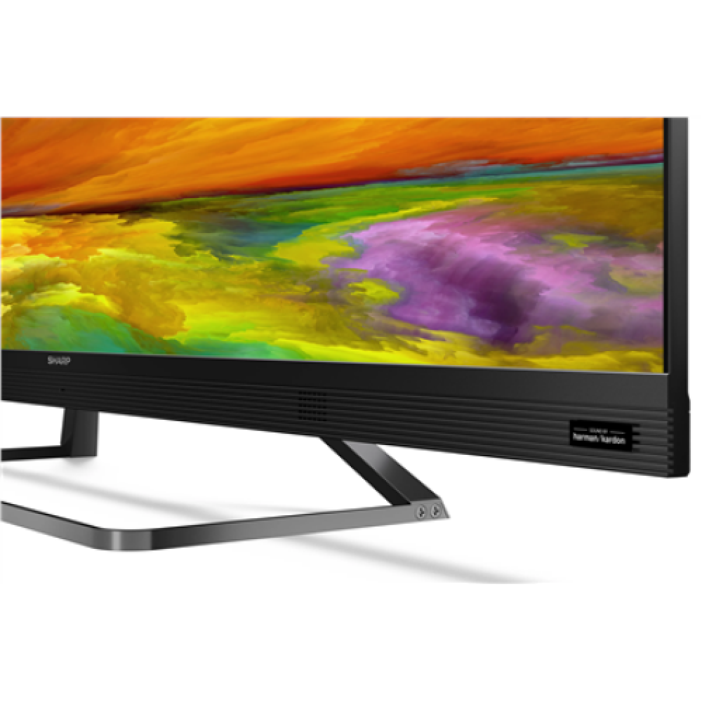Sharp 55EQ3EA 55 (139cm) Quantum Dot 4K Ultra HD Smart Android TV, Dolby Vision, Dolby Atmos, Harman/Kardon Speakers, Black Sharp 55EQ3EA 55 (139 cm), Android 11, 3D, UHD, 3840 x 2160, Wi-Fi, DVB-T/T2/C/S/S2 (MPEG4 + H.265/HEVC (10-bit)), Black