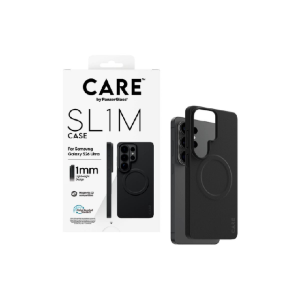 CARE by PanzerGlass SL1M Case Black Samsung new Galaxy S26 Ultra , PanzerGlass