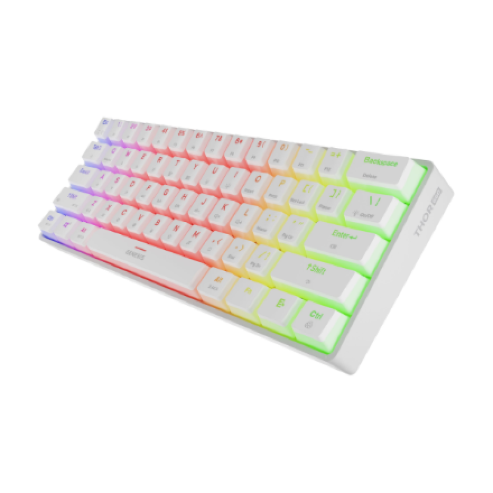 Genesis , THOR 660 G2 , Gaming Keyboard , Wireless/Wired , US , RGB , White , 2.4GHz, Bluetooth, USB-C , Linear