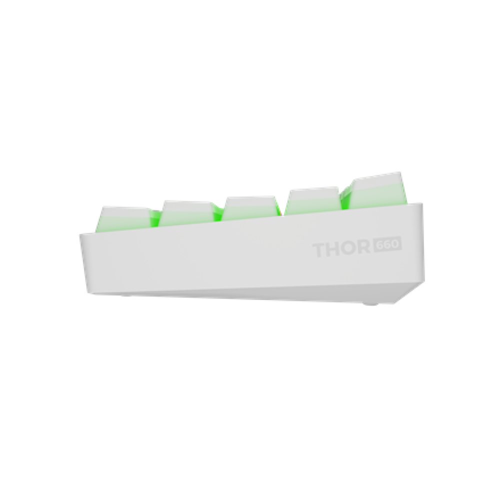 Genesis THOR 660 G2 , Gaming keyboard , Wireless/Wired , US , White , 2.4 GHz, Bluetooth, USB , Linear