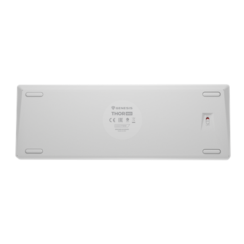 Genesis THOR 660 G2 , Gaming keyboard , Wireless/Wired , US , White , 2.4 GHz, Bluetooth, USB , Linear